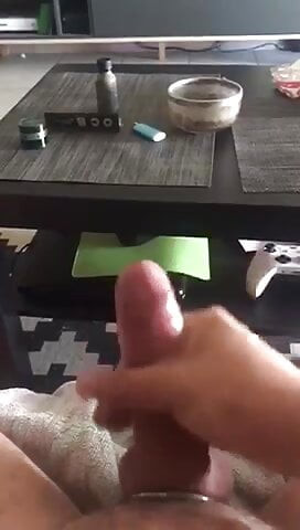 Handjob and huge cumshot