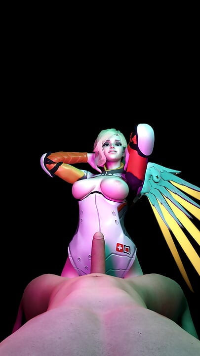 Overwatch Mercy Costume Lap Dance
