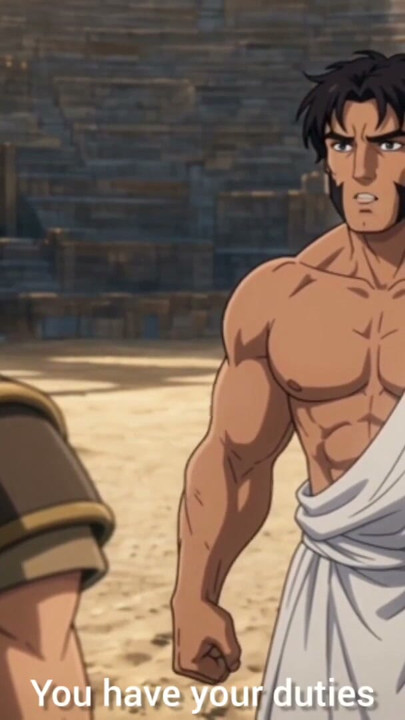 AI generated Short Story Interracial Anal Ancient Rome Gladiator Cartoon Hentai Animation | Clip 1