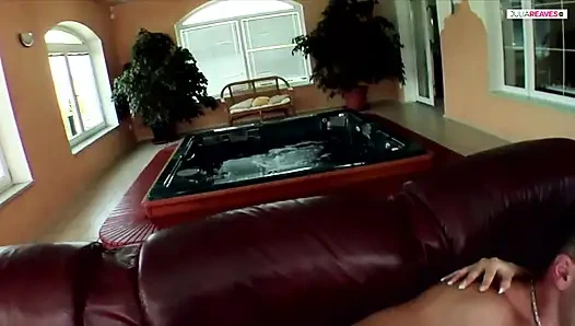 Fucking blonde new girlfriend with big natural breasts