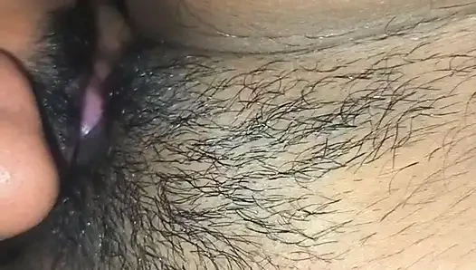 Jilat memek becek & ngentot gaya doggy