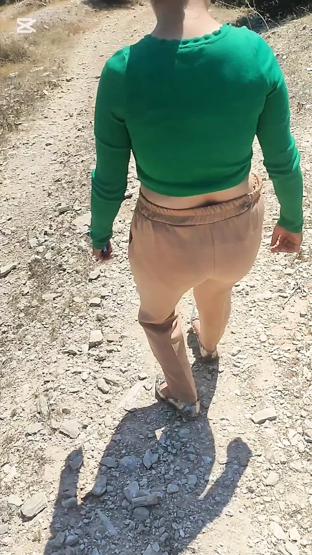 Step brother Fucked Big Ass Step step while hiking in Jungle - Public Outdoor Doggy style for the big tits