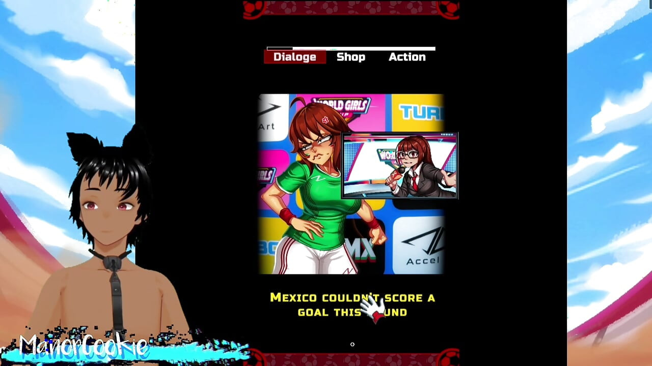 World Cup Girls - A FIFA world cup game and Mexico has challenged us and we might get a special blow job!