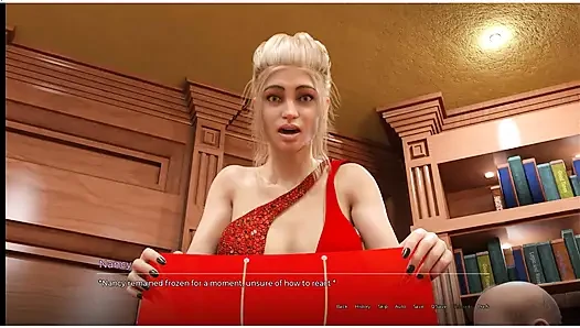 The Spellbook - gameplay - roleplay - milf gives blowjob under table to her boss