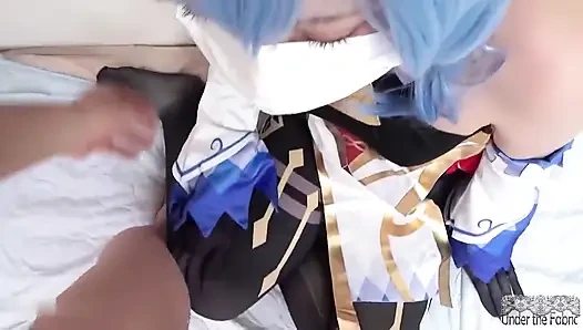 Genshin Ganyu Cosplay, a Sweet Facade Gives Way to a Bold, Playful Awakening