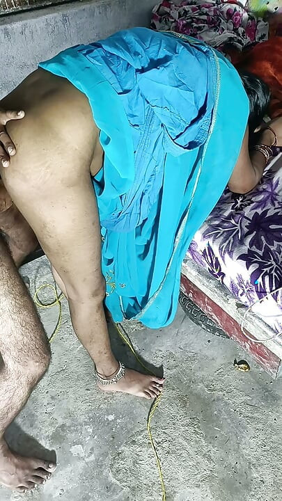 Stepmom's ass fucked by stepson's cock in missionary style Hindi audio