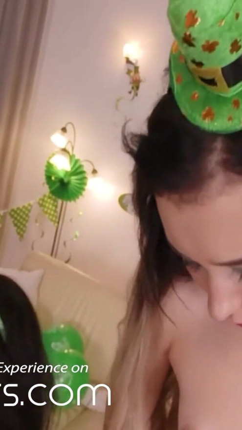 VR BANGERS Two Hot Euro Babes Riding On Lucky Dick | Clip 3