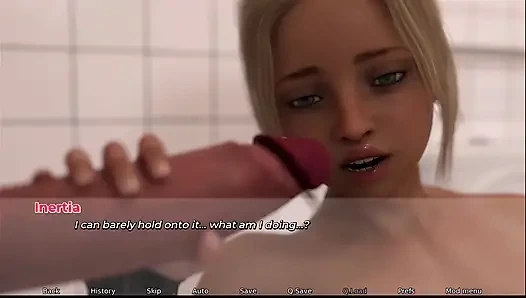 Inertia - playing with myself in the bathroom