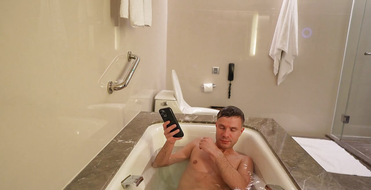 Lite chilling i badet från min sommarresa till Kina