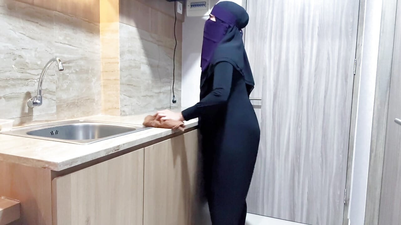 Tempted by In-laws While Cleaning the Kitchen