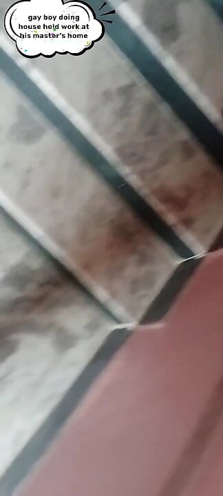 Indian Gay Boy Going Without Clothes to His Master's Home for Doing Dishesh Washing Clothes Etc