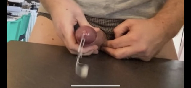 Huge Cumshot after hours of edging