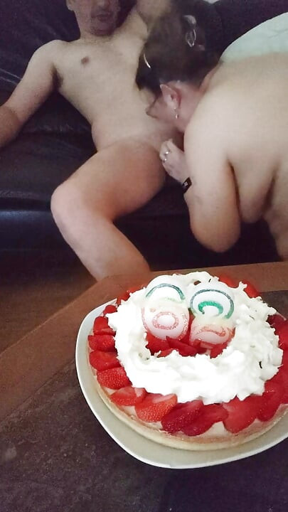 Birthday of a very slutty granny 62 years old