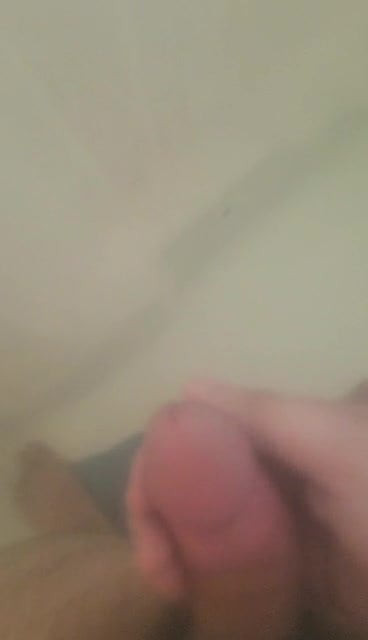 Stroking it in the shower