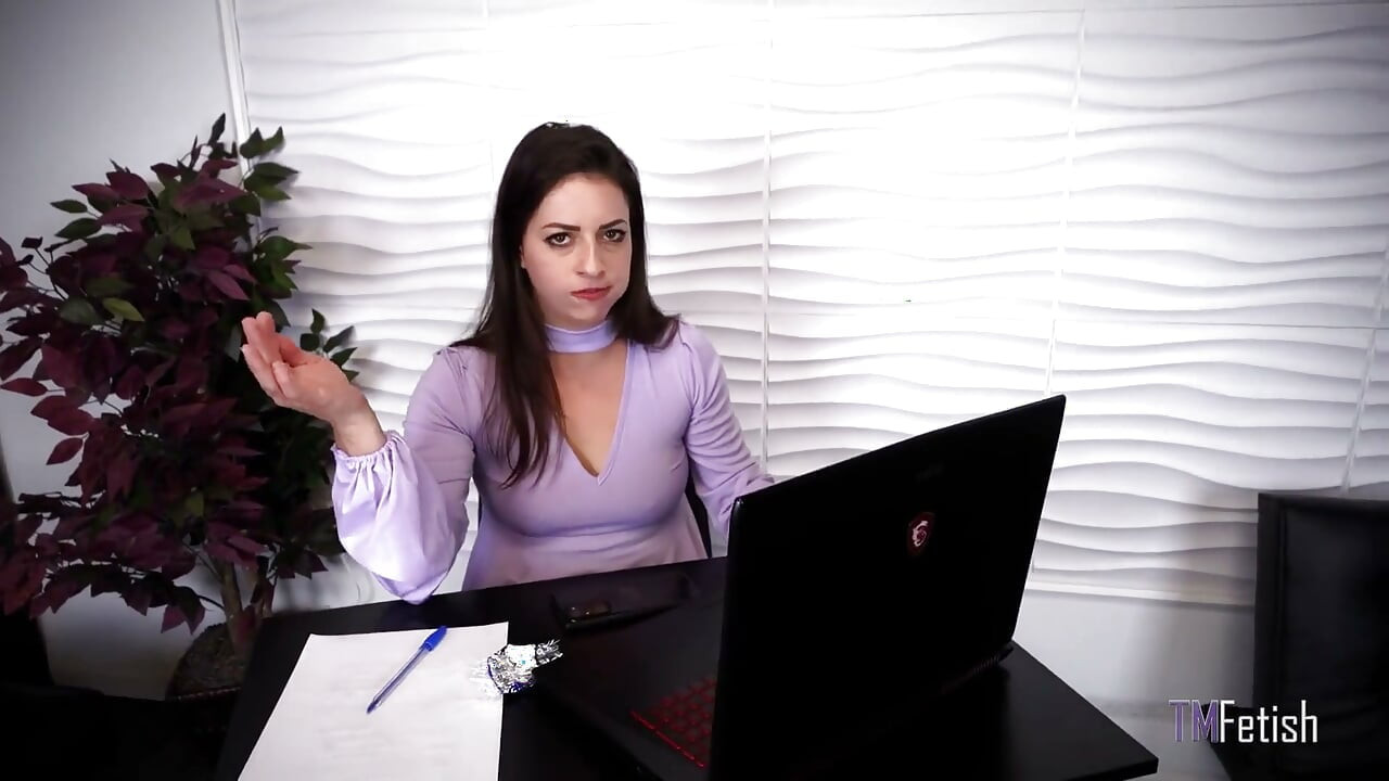 Naughty Ceo Indica Jane Fetish Cannot Stop Touching Her Huge Tits