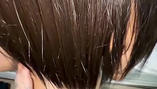 Güzel Kolombiyalı kız, cuckold erkek arkadaşından ayrıldıktan sonra porramı emiyor