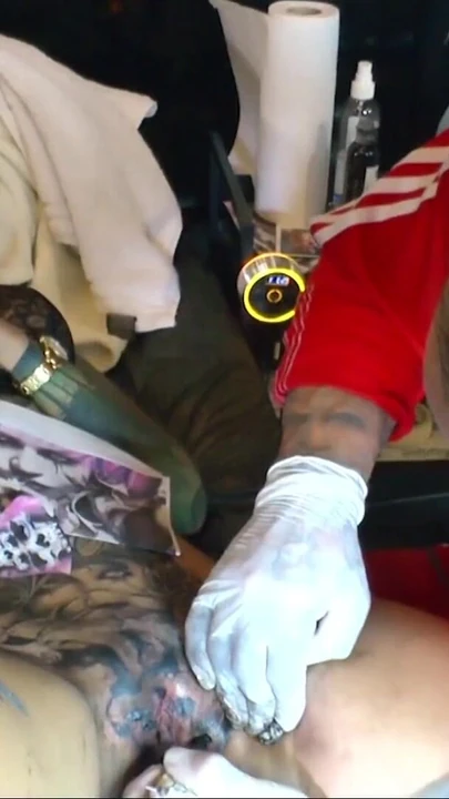 Unforgettable moment from "Rare Live Pussy Tattoo and Blowjob for German Teen Snowwhite"