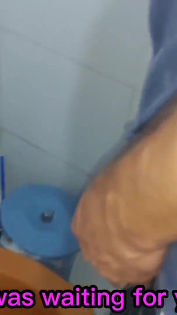 Spectacular moment from "My cuckold told me to go to the bathroom and suck his friend because I was looking at his suitcase"