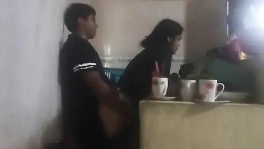 Maid Fucked in the Kitchen (my Wife Almost Found Us Out)