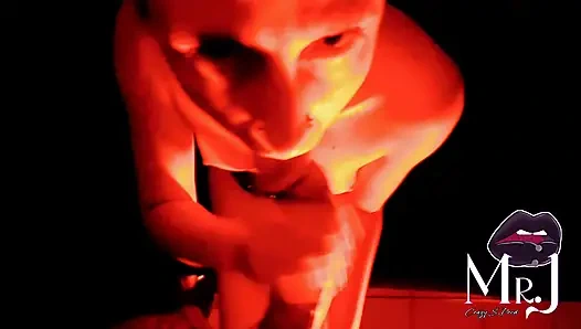 Nyx and MrJ... under a red light