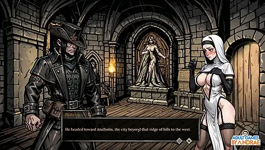 Sexorcism: Lust Confession Gameplay Part 5 - Abbess Roala Boss Fight & Inner Sanctuary Battle