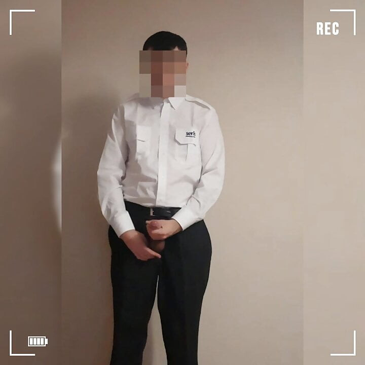Security Guard, show Big Dick at work