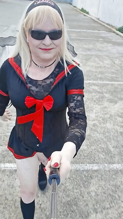 Sissymandy punainen merimiesmekko