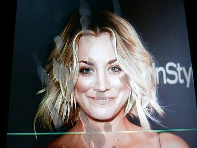 Cum Tribute - Kaley Cuoco #01
