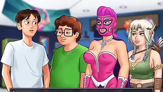 Kisah musim panas: saudara tiri ngocok kontol saudara tirinya di pertunjukan webcam ep 98