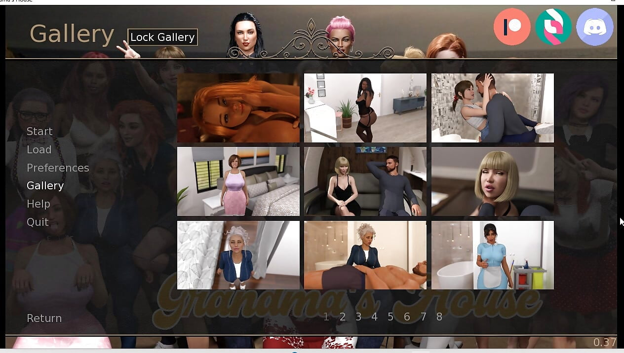 Grandma's house - gameplay - roleplay - Gilf fucks plumber in kitchen