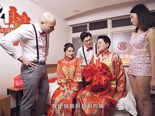 Modelmedia asia - scena del matrimonio osceno - liang yun fei - md-0232 - miglior video porno originale asiatico