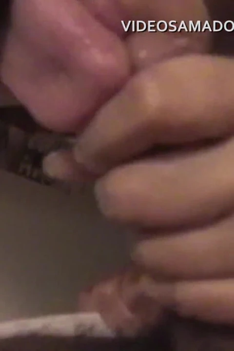 Maid performs oral sex on boss with camera in hand