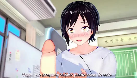 Fucking his best friend's mother in the Hentai office