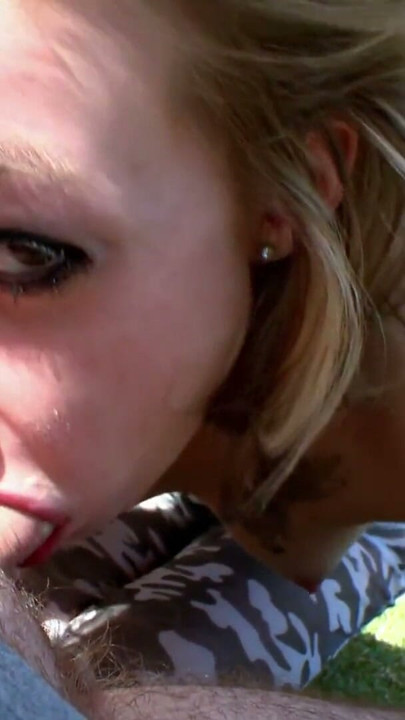 POV fuck with the beautiful French blonde Candys Chupa in leggings | Clip 1