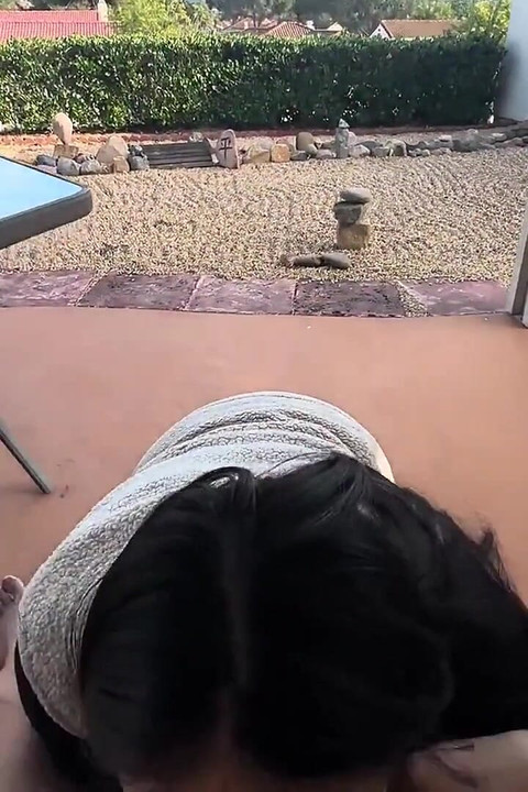 190cm 100kg Chinese Stud Gets Blowjob on the Balcony and Fucks Chinese Slut in the Bedroom