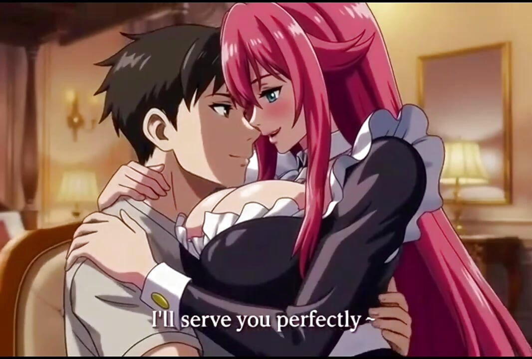 Sexy 3D Anime Maid gives her master  unforgettable pleasure