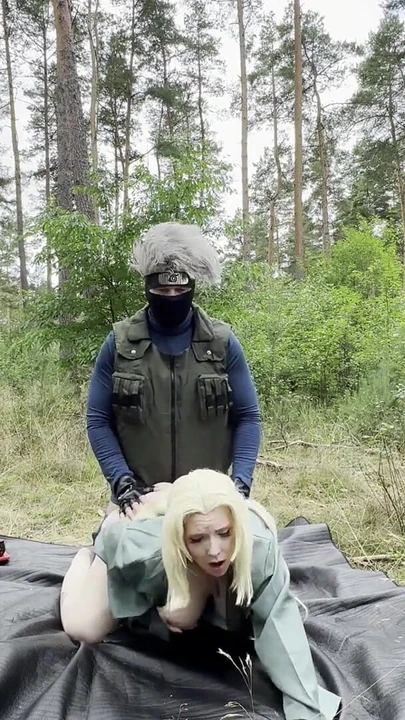 Must-see moment from "Forbidden Shinobi Pleasure: Kakashi & Tsunade in Authentic Naruto Cosplay!"