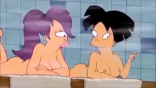 Futurama - Amy Wong exhibe ses seins dans le sauna