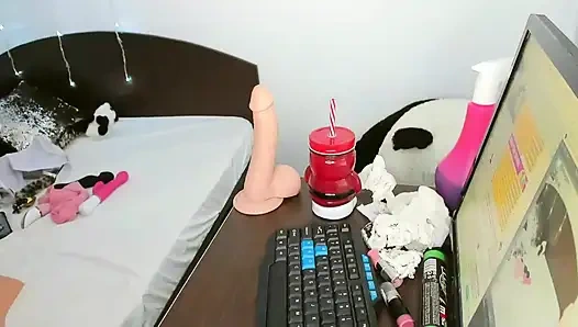 Reiten sie sahnige frontansicht