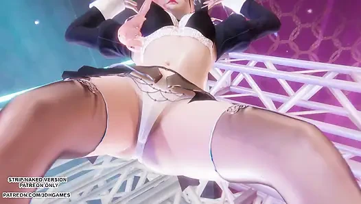 MMD love it - seraphine sexy Kpop Dance Liga der Legenden, hentai unzensiert 4K 60FPS