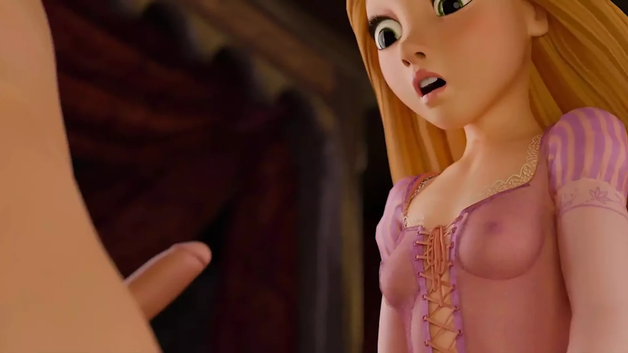 长头发美女被控制：Rapunzel的性感女牛仔和深喉幻想