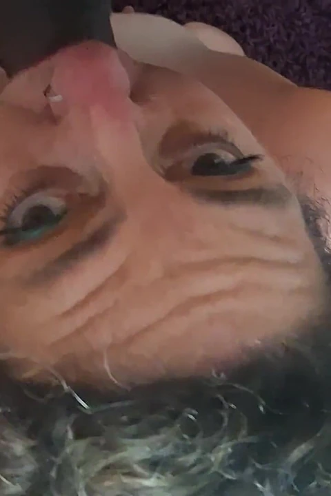 BBW Submissive Slut Roughly Face Fucked by BBC