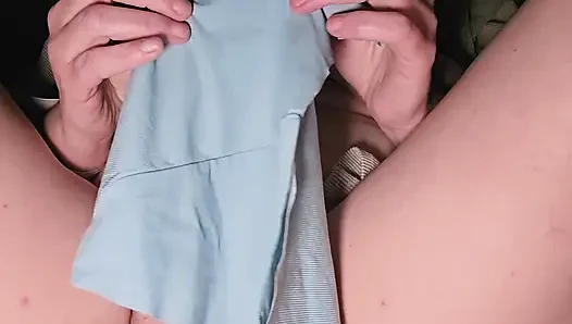 Soaking Panties I Took From a Friends Laundry