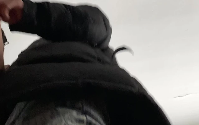 Amateur dL Latino on knees sucking bbc uncut