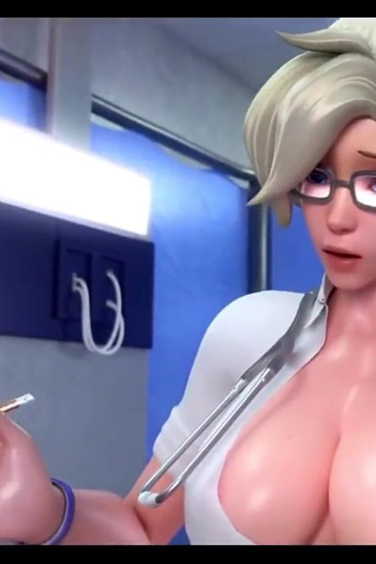 Thicc Milky Mercy Milks Futa Cock D.va as She Gets Her Pussy Ate Out
