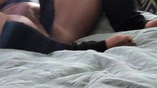 Wife taking huge bbc dildo dont know I came home early