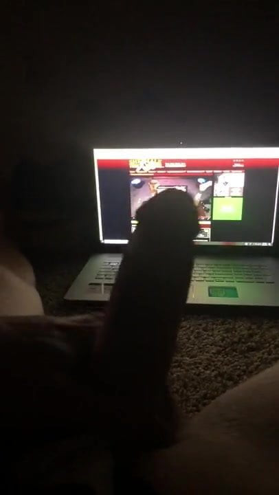 Stroking my cock