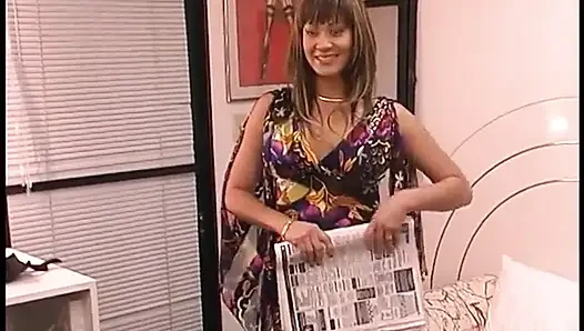 Busty Latina Chick Stephanie Tripp Looks Job in Entertainment Business