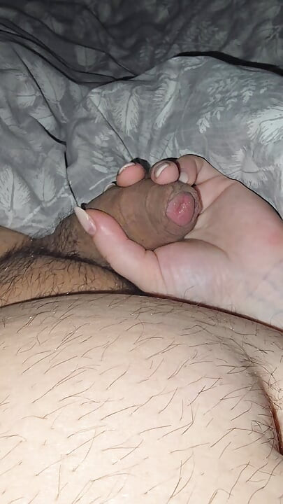 Step Mom compares step sons cock to his step dad cock during a handjob