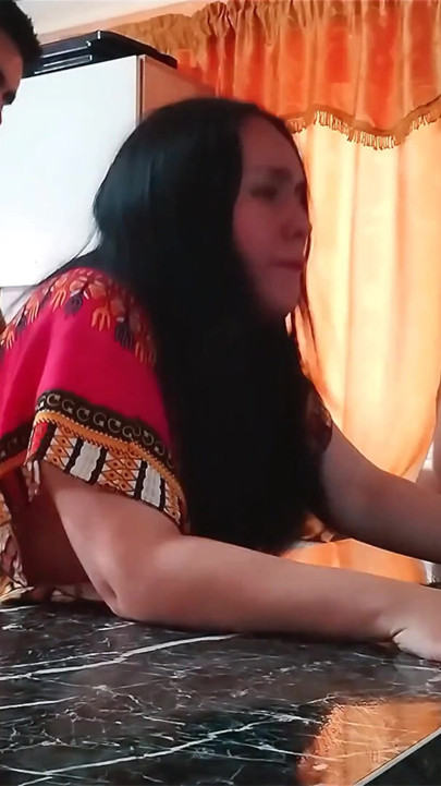 Fucking my Indian stepmom in the kitchen | Clip 1